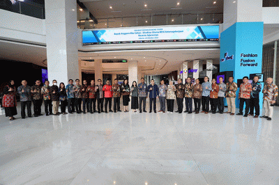 Penandatanganan perjanjian kerja sama BPJS Ketenagakerjaan dan PT MNC Teknologi Nusantara di Jakarta, Kamis (20/10/2022).