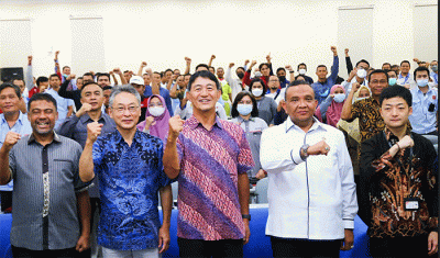 Labor Management Workshop on Building Constructive Industrial Relations in Japanese Companies Operating in Indonesia di Cikarang, kabupaten Bekasi, Jawa Barat.