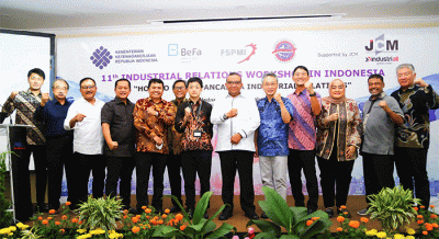 Labor Management Workshop on Building Constructive Industrial Relations in Japanese Companies Operating in Indonesia di Cikarang, kabupaten Bekasi, Jawa Barat.