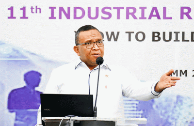Labor Management Workshop on Building Constructive Industrial Relations in Japanese Companies Operating in Indonesia di Cikarang, kabupaten Bekasi, Jawa Barat.