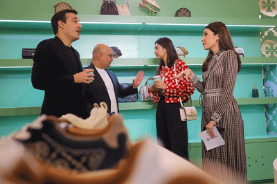 Peluncururan Pop Up Store Tory Bruch di Plaza Indonesia, Jakarta, Selasa (25/10/2022).