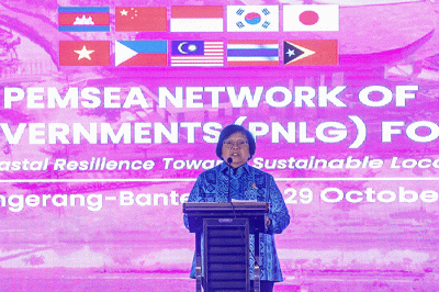 Pembukaan Partnerships in Environmental Management for The Seas of East Asia (PEMSEA) Network of Local Governments (PNLG) Meeting Summit 2022.
