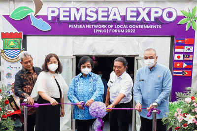Pembukaan Partnerships in Environmental Management for The Seas of East Asia (PEMSEA) Network of Local Governments (PNLG) Meeting Summit 2022.