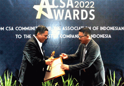Bank BTN meraih penghargaan sebagai The Best Performance of Mortgage pada ajang CSA Awards yang diselenggarakan di Jakarta, Kamis (27/10/2022).
