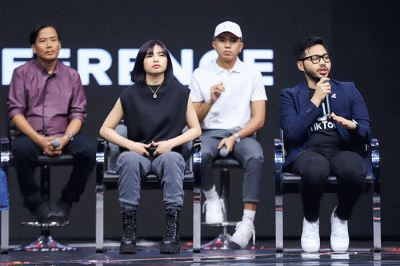 Konferensi pers TikTok For You Stage di Studio RCTI+, Kebon Jeruk, Jakarta Barat, Jumat (28/10/2022).