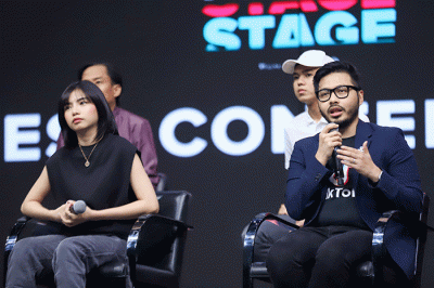 Konferensi pers TikTok For You Stage di Studio RCTI+, Kebon Jeruk, Jakarta Barat, Jumat (28/10/2022).