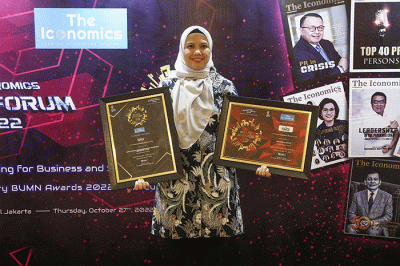Ajang BUMN Awards 2022 dalam rangkaian dari acara The Iconomics BUMN Forum 2022, di Jakarta, Kamis (27/10/2022).
