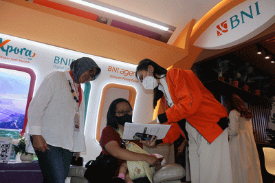 Gelaran FinExpo 2022 di Jakarta, Sabtu (29/10/2022).