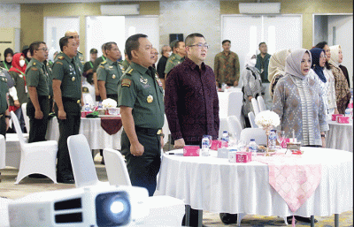 Workshop TNI AD Bersama Pemerintah Dalam Mengembangkan Ekonomi UMKM di Era Digital, di Buperta Cibubur, Jakarta Timur, Sabtu (29/10/2022).