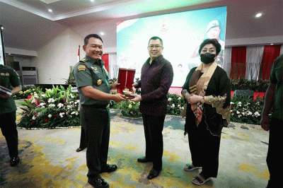 Workshop TNI AD Bersama Pemerintah Dalam Mengembangkan Ekonomi UMKM di Era Digital, di Buperta Cibubur, Jakarta Timur, Sabtu (29/10/2022).