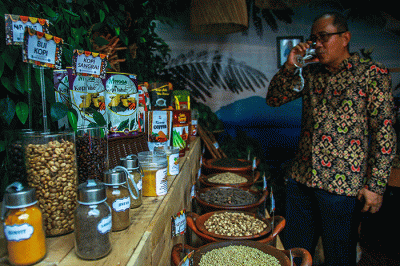 Festival Rempah di halaman Palembang Trade Center, Sabtu (29/10/2022).