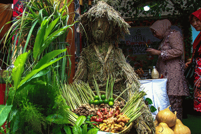 Festival Rempah di halaman Palembang Trade Center, Sabtu (29/10/2022).