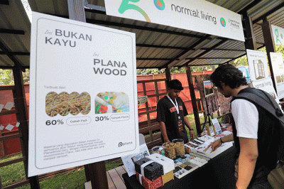 Green Future Festival di Hutan Kota, Gelora Bung Karno (GBK), Senayan, Jakarta, Minggu (30/10/2022).