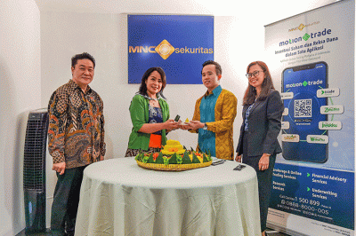 Peresmian kantor cabang baru MNC Sekuritas di Kemang, Jakarta Selatan, Senin (31/10/2022).