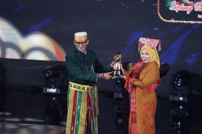 Malam Puncak Anugerah Desa Wisata Indonesia 2022 di Gedung Sapta Pesona, Jakarta, Minggu (30/10/2022).