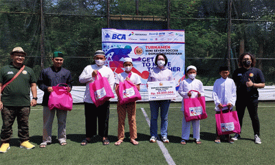 Economic Journalis Club (EJC) menggelar kompetisi Mini Seven Soccer & Donasi Biaya Pendidikan di Serenia Hills Sport Club, Jakarta, Sabtu (29/10/2022).