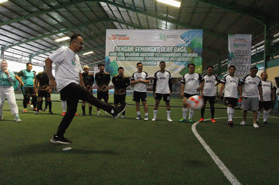 Turnamen Futsal Mitratel Cup 2022 di Jakarta, Minggu (30/10/2022).