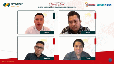 Webinar “Empowering Youth as Agent of Change for a Brighter Future” secara virtual.