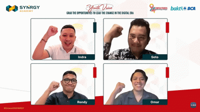 Webinar “Empowering Youth as Agent of Change for a Brighter Future” secara virtual.