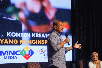 Seminar umum dengan tema Menjadi Content Creator yang Cerdas, yang merupakan salah satu rangkaian kegiatan HUT MNC Media (RCTI, MNCTV, GTV).