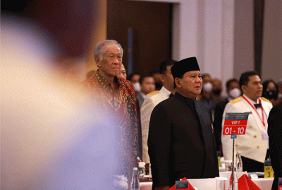 Menteri Pertahanan Prabowo Subianto memimpin acara Gala Dinner sekaligus membuka secara resmi Indodefence 2022 Expo and Forum di Jakarta.