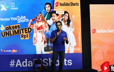 Peluncuran program Unlimited YouTube Shorts di Jakarta, Selasa (1/11/2022).