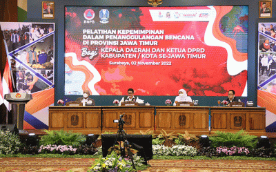 Pelatihan kepemimpinan dalam penanggulangan bencana bagi pemerintah daerah dan ketua DPRD kabupaten/kota se-Provinsi Jawa Timur.