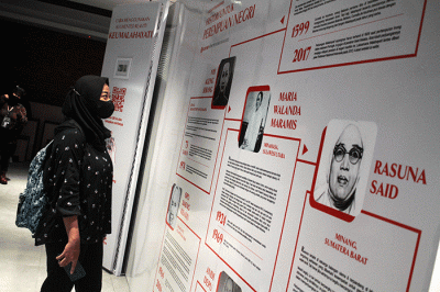 Peresmian Galeri Perempuan Hebat di Gedung Sarinah Thamrin, Jakarta, Kamis (3/11/2022).