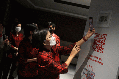 Peresmian Galeri Perempuan Hebat di Gedung Sarinah Thamrin, Jakarta, Kamis (3/11/2022).