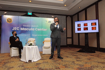 Peluncuran layanan terbaru, JEC Macula Center, di Jakarta, Sabtu (5/11/2022).