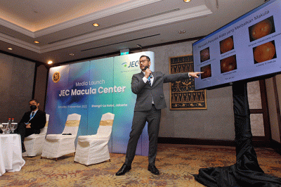 Peluncuran layanan terbaru, JEC Macula Center, di Jakarta, Sabtu (5/11/2022).