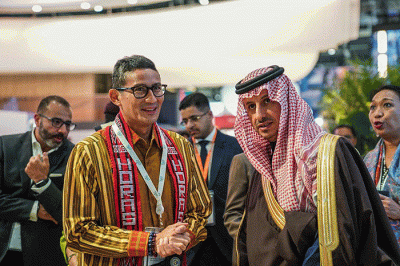 Menparekraf Sandiaga Salahuddin Uno menghadiri bursa pariwisata terbesar di dunia, World Travel Market (WTM) 2022 di London, Senin (7/11/2022).