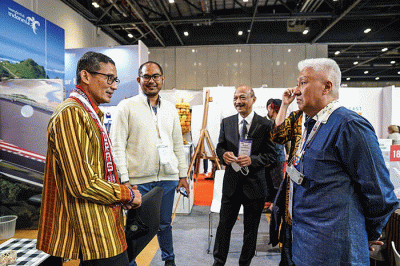 Menparekraf Sandiaga Salahuddin Uno menghadiri bursa pariwisata terbesar di dunia, World Travel Market (WTM) 2022 di London, Senin (7/11/2022).