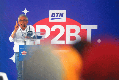 Gerebek Pasar 2022 Bank BTN dan IKAPPI di Pasar Klewer, Solo, Jawa Tengah, Rabu (9/11/2022).
