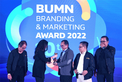 Ajang BUMN Branding & Marketing Award 2022 di Jakarta.