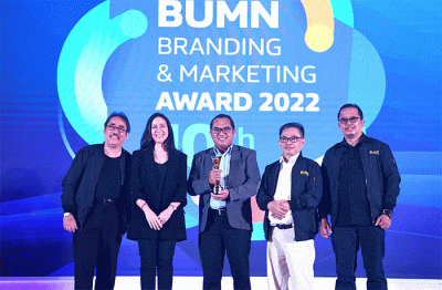 Ajang BUMN Branding & Marketing Award 2022 di Jakarta.