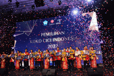 Pemilihan Koko Cici Indonesia 2022 di Nafiri Baywalk Mall, Pluit, Jakarta, Jumat (11/11/2022).