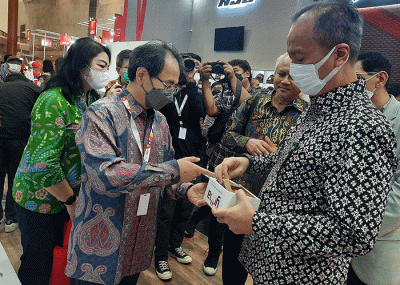 Pameran Indonesia Motorcycle Show (IMOS) 2022 di Jakarta Convention Center (JCC).
