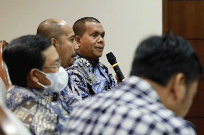Diskusi Forum Legislasi di Kompleks Parlemen, Senayan, Jakarta, Selasa (15/11/2022).