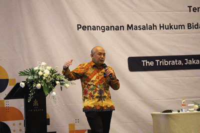 Penandatanganan perjanjian kerja sama antara BPKH dan Jamdatun RI di The Tribata Darmawangsa, Jakarta, Kamis (17/11/2022).