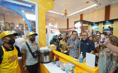 Mendag Zulkifli Hasan saat membuka gelaran Franchise License Expo Indonesia (FLEI) ke-19 di Jakarta Convention Center, Jakarta, Jumat (18/11/2022).