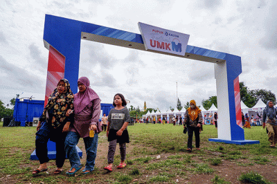 Pupuk Kaltim menggelar Festival UMKM di Lapangan Sepak Bola Pallangga, Kabupaten Gowa, Sulawesi Selatan, Sabtu (19/11/2022).
