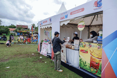 Pupuk Kaltim menggelar Festival UMKM di Lapangan Sepak Bola Pallangga, Kabupaten Gowa, Sulawesi Selatan, Sabtu (19/11/2022).