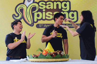 Rebranding Sang Pisang di kawasan Cikini, Jakarta Pusat, Sabtu (19/11/2022).