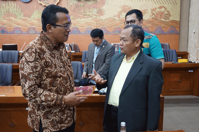 Bank BTN saat Rapat Dengar Pendapat (RDP) dengan Komisi VI DPR membahas pendalaman Rights Issue Bank BTN, di Gedung Nusantara I.