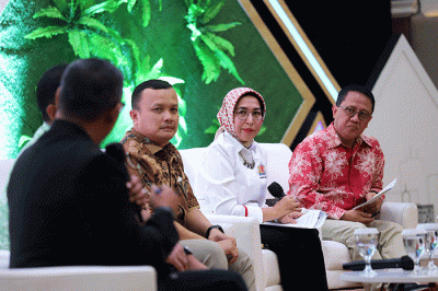 Diskusi bertajuk Agen Perubahan Sebagai Penggerak Restorasi Ekosistem di Aula Sudirman Markas Kodam Jaya, Jakarta, Selasa (22/11/2022).