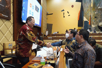 Kepala NFA Arief Prasetyo Adi saat Rapat Dengat Pendapat dengan Komisi IV DPR di Kompleks Parlemen, DPR, Jakarta, Rabu (23/11/2022).