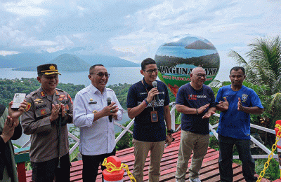 Menparekraf Sandiaga Uno mengatakan Kota Ternate memiliki bentang keindahan alam menakjubkan.