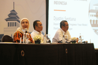 Workshop Media Gathering Pasar Modal 2022, Menuju Ekonomi Tangguh Stabil Dan Berkelanjutan di Bandung, Jawa Barat, Jumat (25/11/2022).