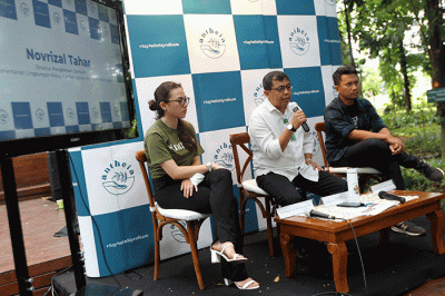 Talkshow Kampanye Say No To Styrofoam di Arborea Cafe, Jakarta.